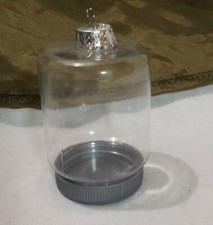 Clear 4" Tall Create An Ornament Plastic Jar w/ Flat Lid for Christmas Craft