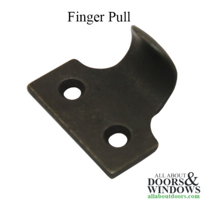 #ad Hoppe Finger Pull For Double Hung Windows Stone River Bronze Historical Pull $21.86
