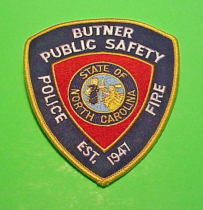 BUTNER NORTH CAROLINA NC POLICE / FIRE 4 1/2" POLICE PATCH FREE