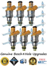 1987 - 1995 Jeep 4.0L I6 4 Hole Bosch Upgrade Jeep Fuel Injectors Reman in USA