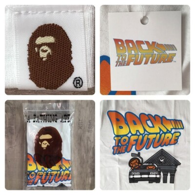BAPE × Back to the Future DeLorean Milo T-shirt White A Bathing