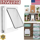 Extra Large Dog Door L Magnetic Flap Mount Slide Locking Panel Pet Frame