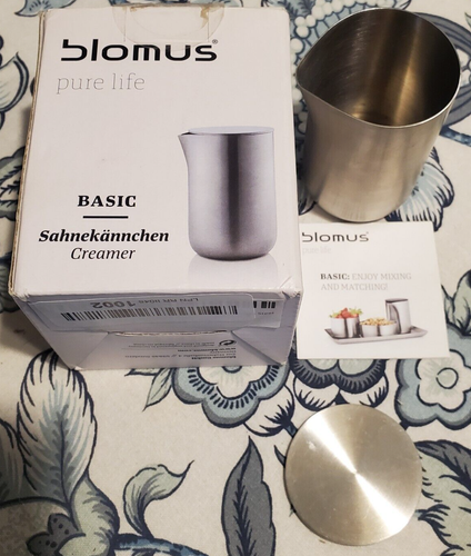 Blomus Pure Life Basic Stainless Steel Creamer Never Used Box Has Shelf ...