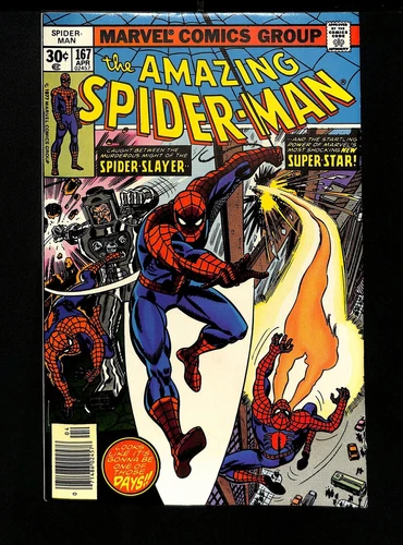 Amazing Spider-Man #167 NM 9.4 1st Appearance Will-O-Wisp! Marvel 1977