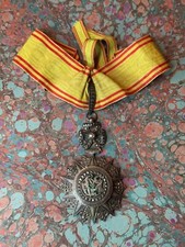 TUNISIE BIJOU DE COMMANDEUR DE L'ORDRE DU NICHAN IFTIKHAR RÈGNE NACEUR BEY