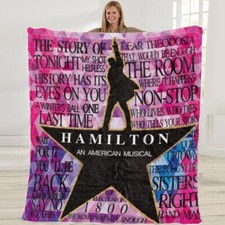 Gifts For Musical Hamilton Blanket Girls Men Boys Women Him Throw 50"x60"