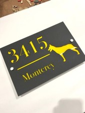 Custom House Number Plaques House Door Number Signs Matt Address Plaques
