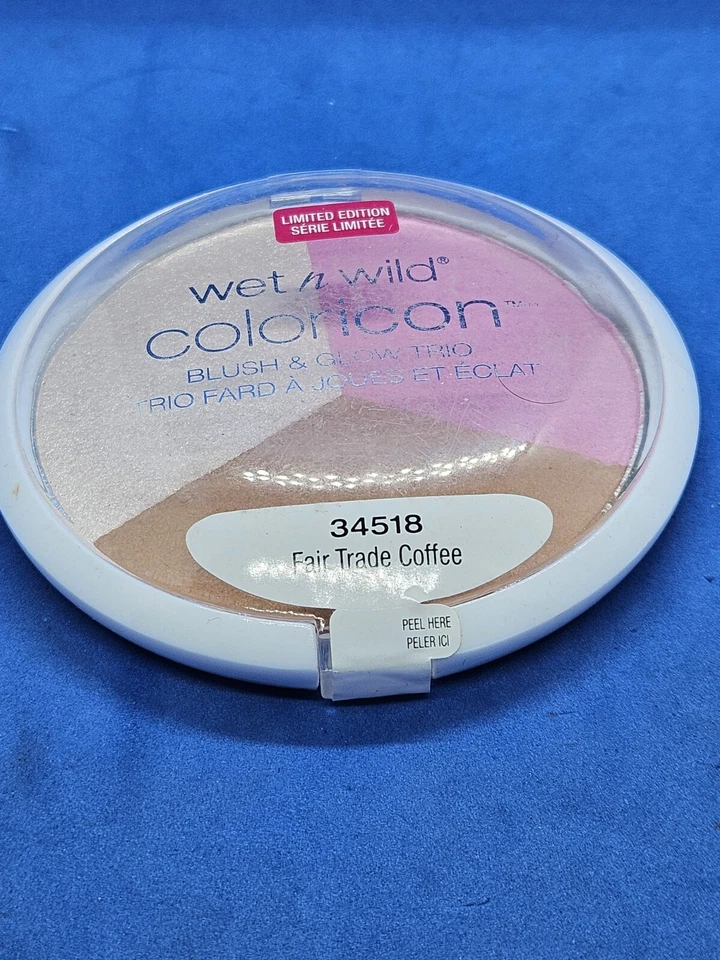 Wet n Wild COLORICON Blush & Glow Trio 34518 Comercio Justo de Café Nuevo Sellado Foto 2 de 3