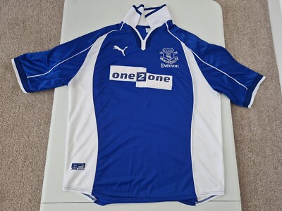 VINTAGE EVERTON 2000-2002 XL MENS HOME FOOTBALL SHIRT UMBRO DUNCAN FERGUSON  #24 UK