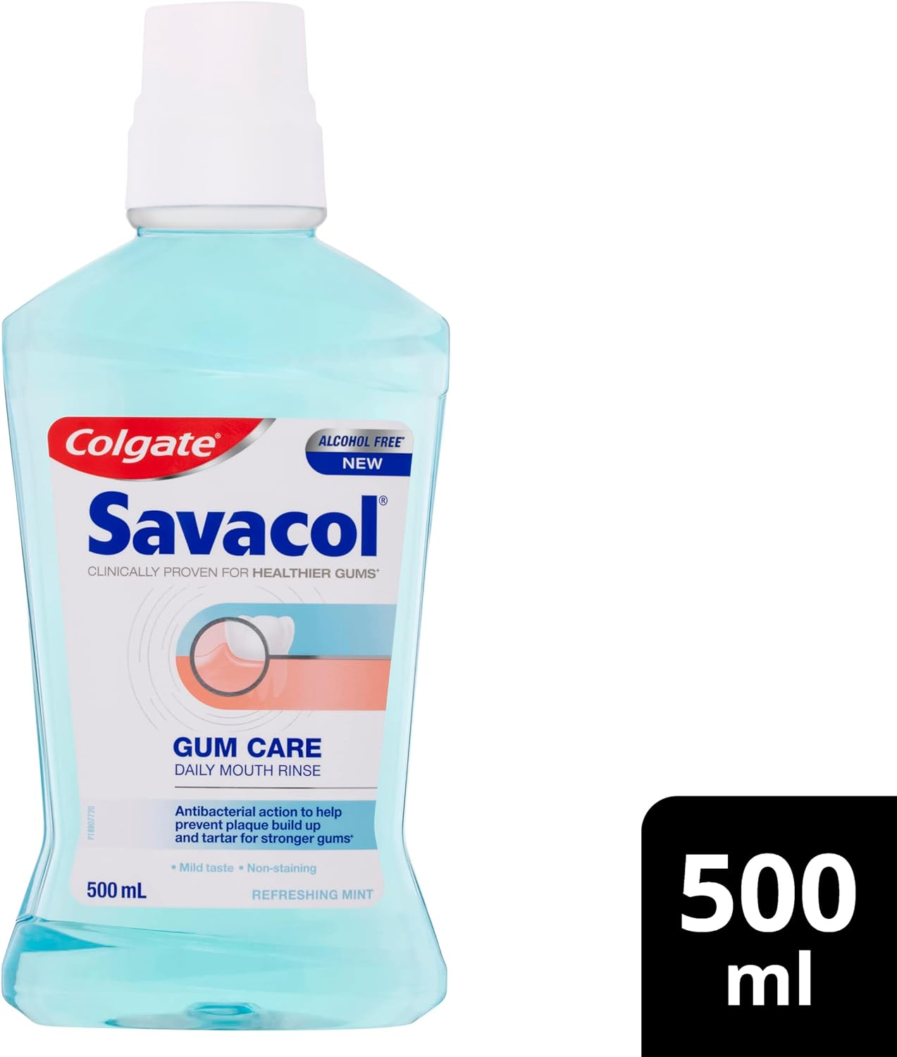 Colgate Savacol Gum Care Daily Mouth Rinse, 500Ml, Alcohol Free
