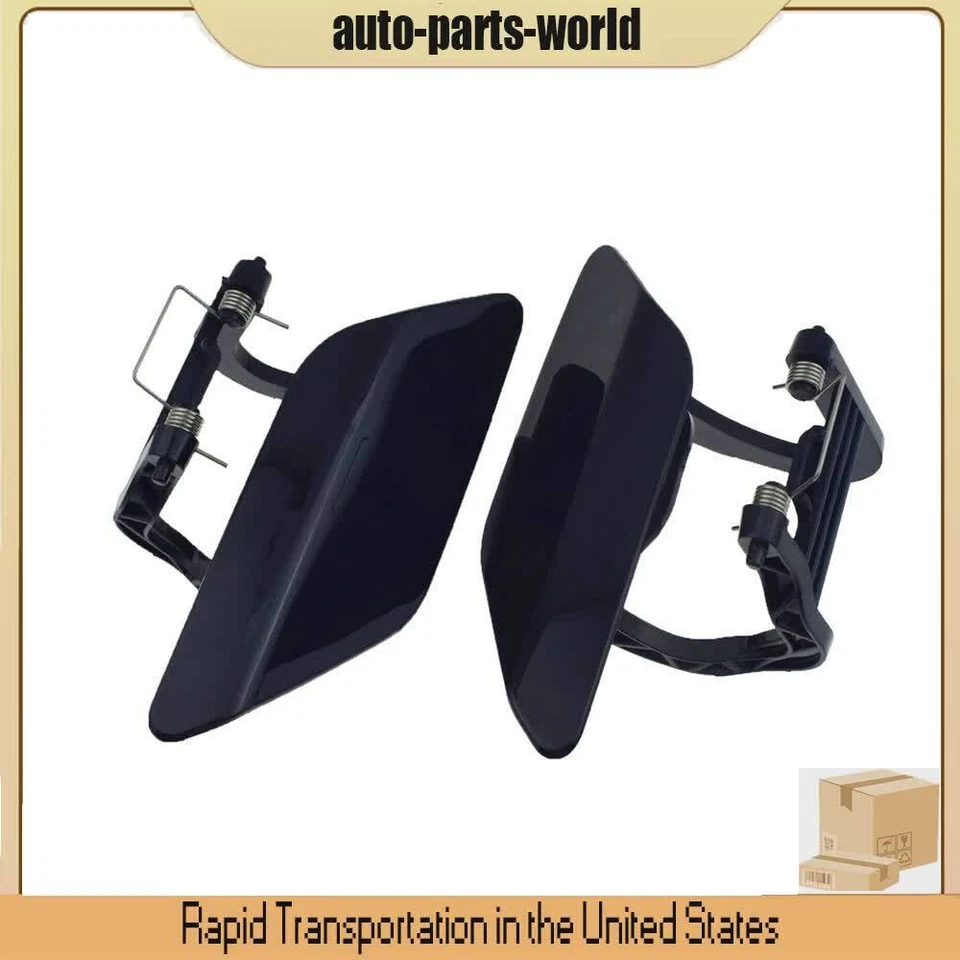 Par de cubiertas de boquilla de lavadora de faros izquierda y derecha para Mercedes-Benz E550 E350 2009-13 Foto 2 de 4