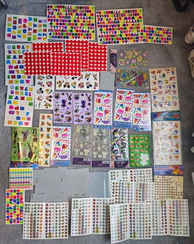57 Sets of Stickers for Kids, Scrapebooking Papercraft, etc.