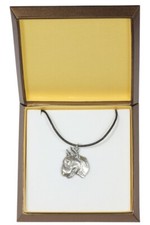 Bull Terrier, Bully II - Dog necklace in gift box, silver-plated locket for dog