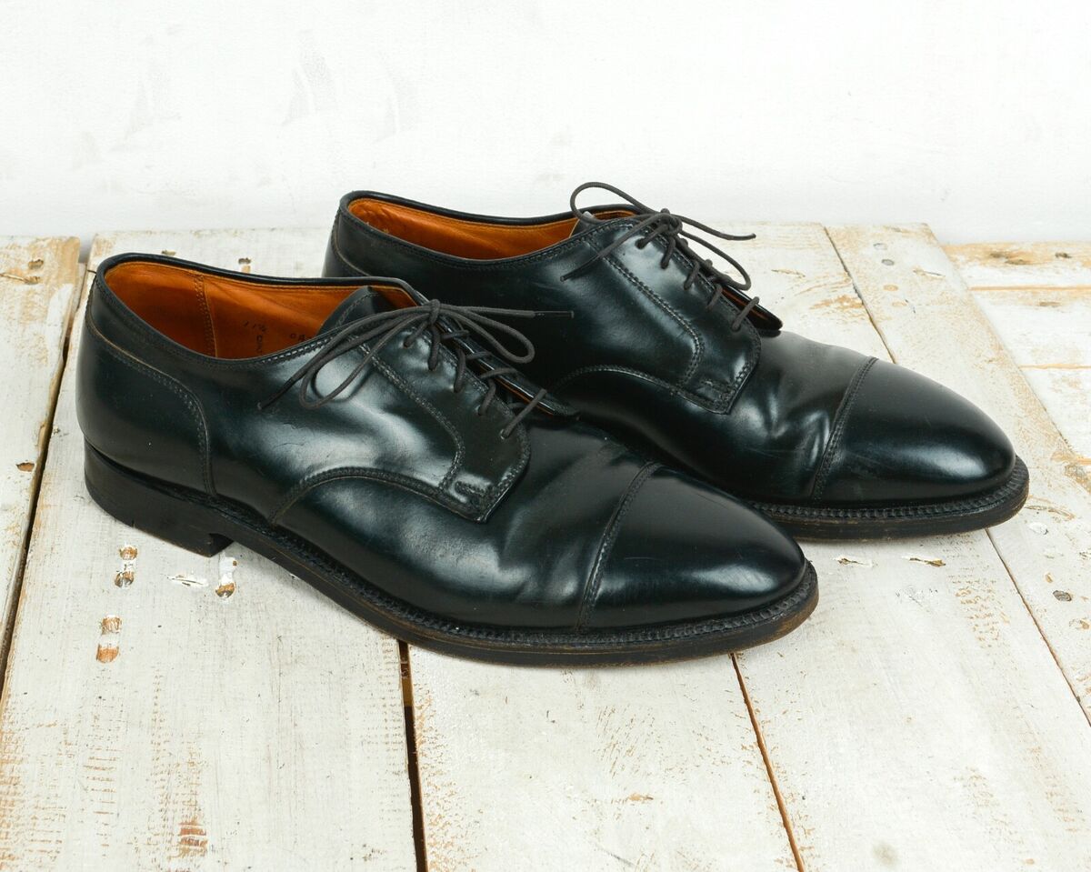 Alden 2161 Black Shell Cordovan Straight Tip Blucher US 11 1 Alden 2161 Black Shell Cordovan Straight Tip Blucher US 11 1