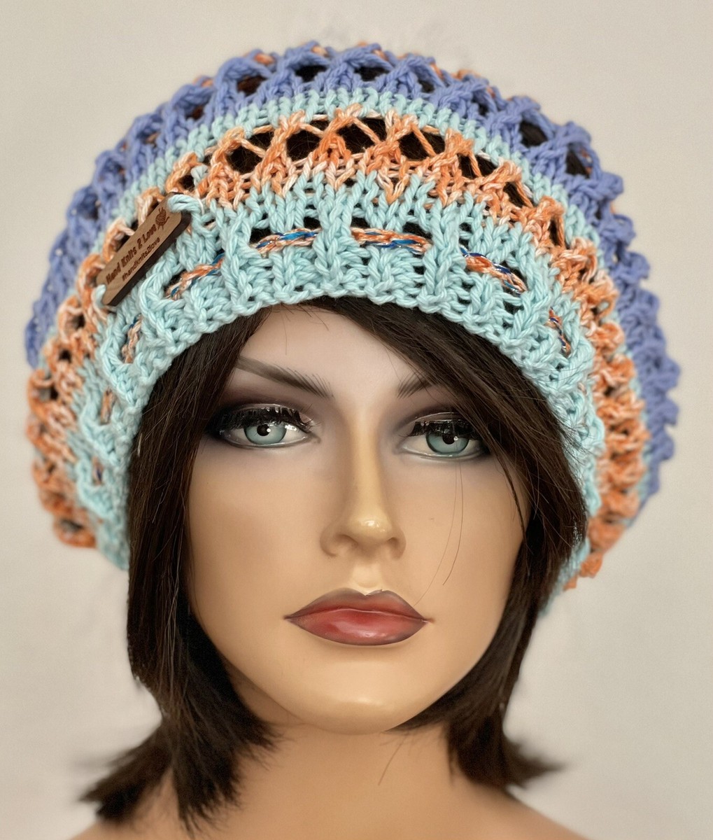 Hand Knits 2 Love Cotton Slouch Hat Cap Multicolors  display picture 2