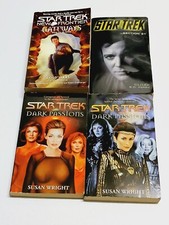Star Trek: Dark Passions Books 1 & 2 by Susan Wright+Two Random Star Treck Book