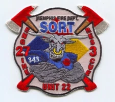 Memphis Fire Department Engine 27 Rescue 3 Unit 22 SORT Patch Tennessee TN