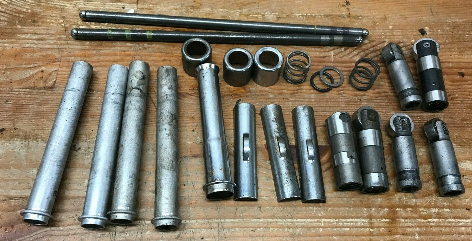 Huge Mixed Lot of Harley Pushrod tubes clips springs Rollers Tappets