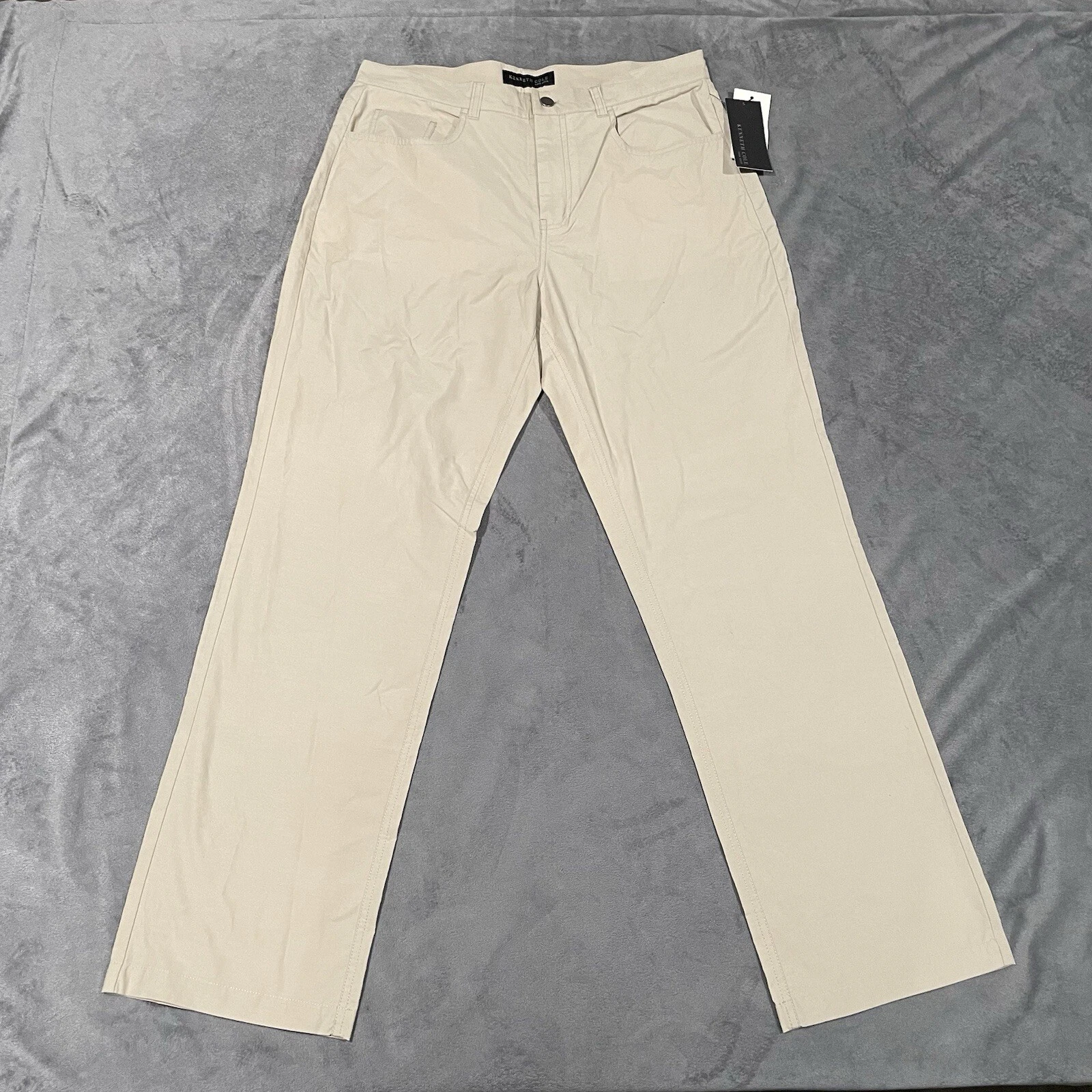 Kenneth Cole Pants Mens 33x30 Khaki Performance Tech Chino Lightweight NWT
