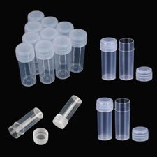 5g/5ml Clear Mini Plastic Bottles Sample Jar Containers For Pills Powder Capsule