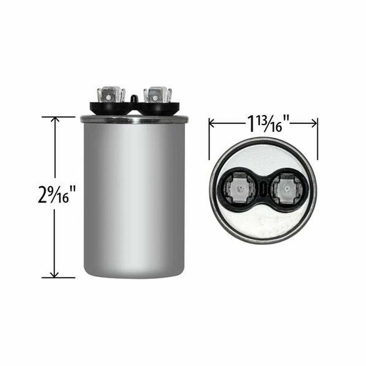 Jard 30.0 uF 370 VAC 50/60Hz Motor Run Capacitor Replaces 2511398 