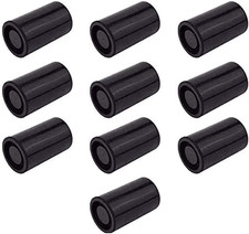 35Mm Caliber Plastic Film Canisters with Caps -10Pc Black 