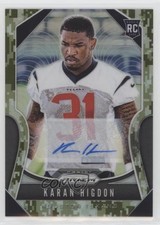 2019 Panini Prizm Rookies Camo Prizm Auto 15/25 Karan Higdon #333 Auto 1bi0
