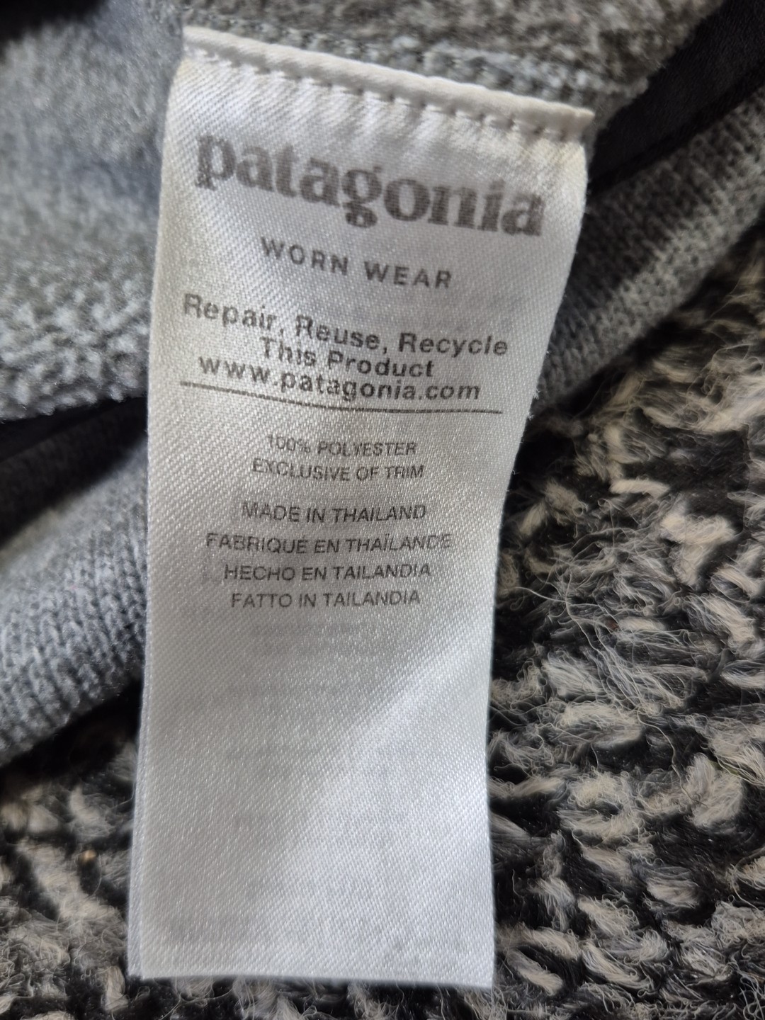 Patagonia Jacket Men's Small Gray Heather Fleece Better Sweater Quarter Zip thumbnail 6