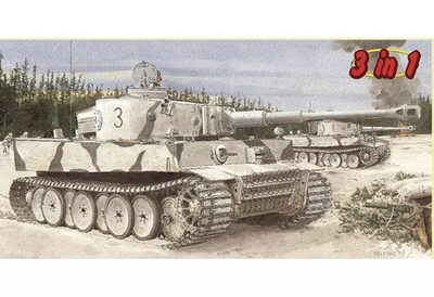 Modellbausatz 1/35 Tiger I Early Prod 502nd SS Leningrad 1942/43 Deluxe 3in1 Bausatz