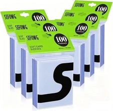 600ct Clear Card Sleeves for Trading Cards, Baseball Sports 600 PCS,
