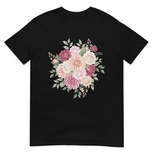 Elegant Spring Flower Bouquet Roses Dahlias Peonies Pullover Hoodie