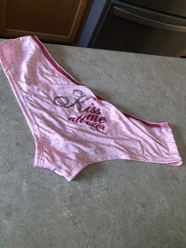Womens Victorias Secret Sexy Little Things Kiss Me All Over Panties Size L NWOT