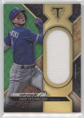 2017 Topps Triple Threads Single Jumbo Relics Emerald 15/18 Troy Tulowitzki y8h