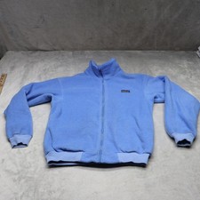 Patagonia Jacket Kids 12 Blue Synchilla Full Zip Fleece Gorpcore USA Made VTG