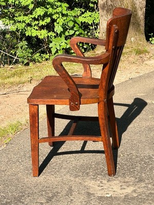 Antique Milwaukee Chair Co Bankers Chair | eBay