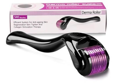 Derma Roller schwarz - 540 0,5 mm Nadeln