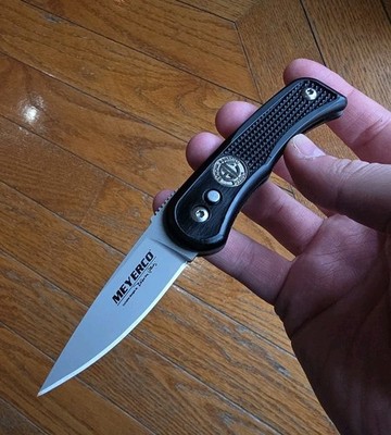Rare Vintage Meyerco Blackie Collins Pocket Knife Blade, Freehand, New #MCFH1