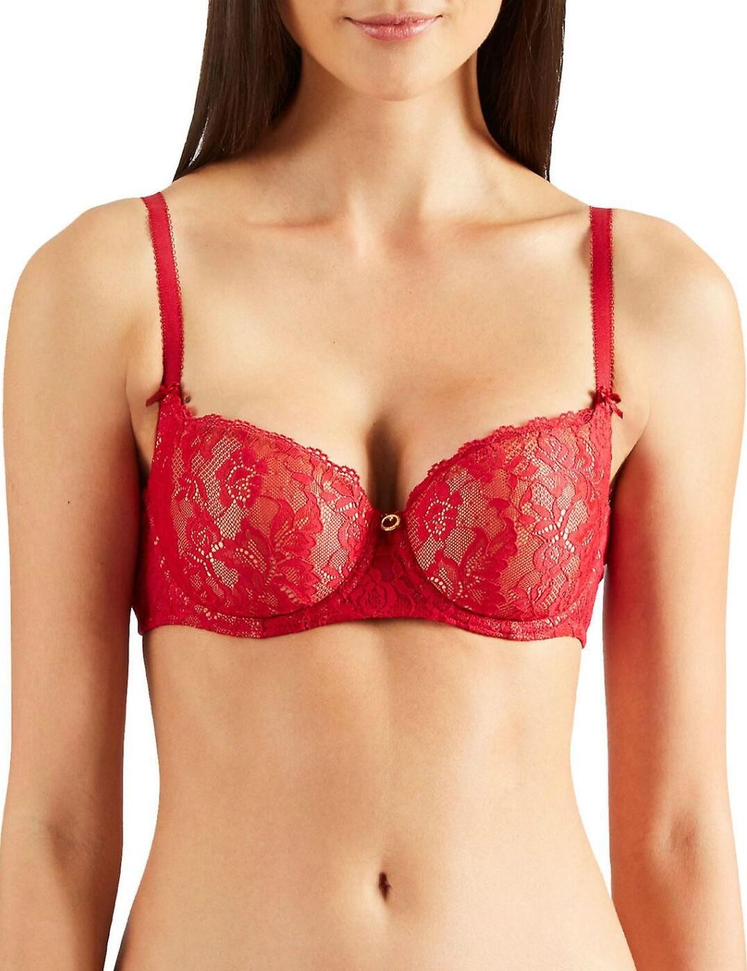36E Aubade Rosessence Bra Moulded Half Cup Underwired Luxury Lingerie HK04