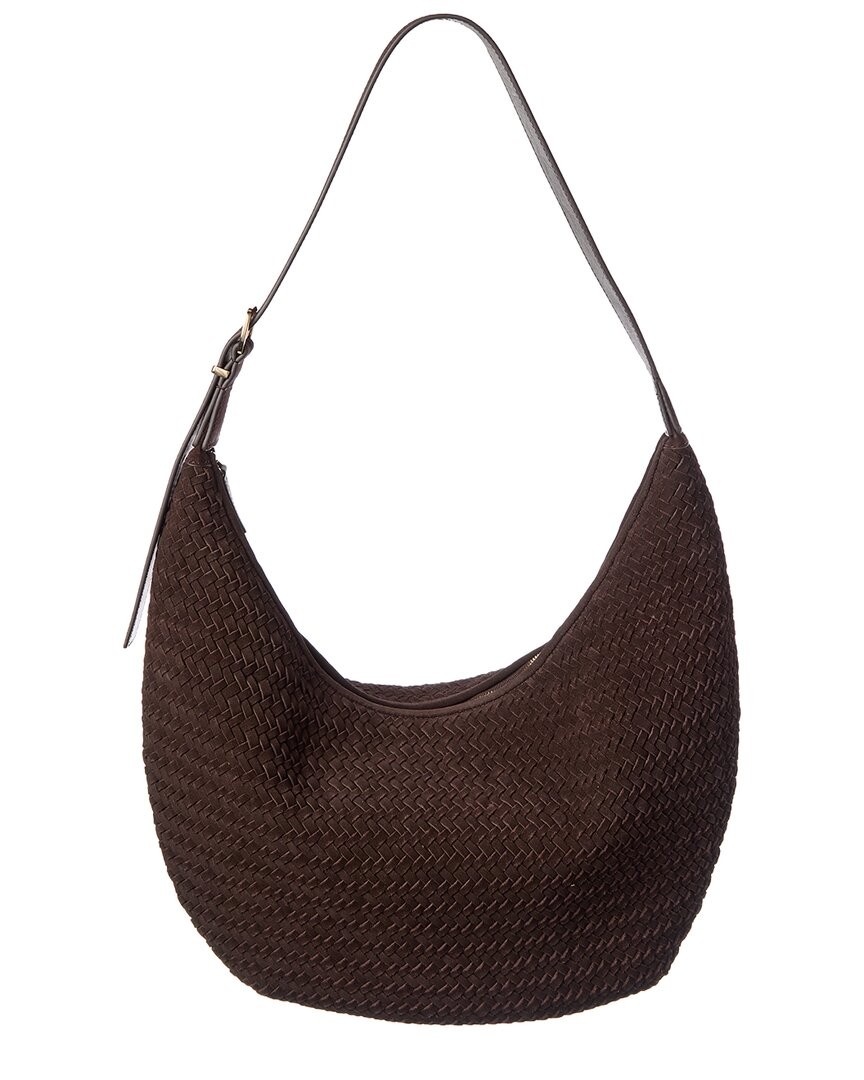 Madewell Essential Curve Suede Shoulder Bag Women's Red