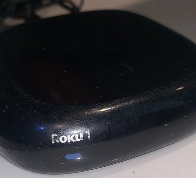 Roku 1 Streaming Media Player with Power Cord   Untested / Light Turns On