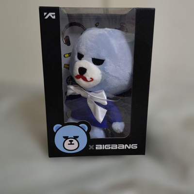 KRUNK BIGBANG Official YG Bear Plush toy T.O.P Version Blue DOOM