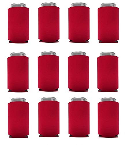 Sleeves Blank Poly Foam 12 Pack Red Insulator Holder