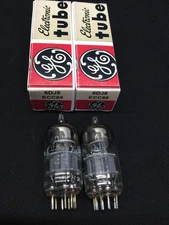 MATCHED PAIR GE 6DJ8 ECC88 Audio Vacuum Tubes TESTED STRONG 10.9176