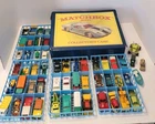 Vintage Diecast Lot: 10 Hot Wheels Redlines 36 Matchbox Lesney 1968 Case 2 Husky