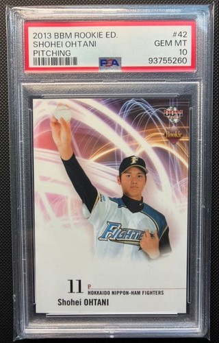 2013 BBM ROOKIE EDITION PITCHING #42 SHOHEI OHTANI ROOKIE RC PSA 10