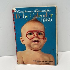 Rare Constance Bannister s Baby Calendar 1960