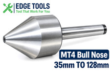 4MT Bull Nose Pipe Live Revolving Center MT4 35mm TO 128mm Lathe M/C EDGE TOOLS
