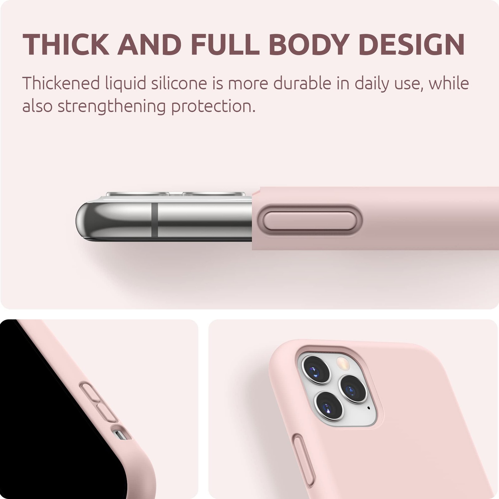 Coque iPhone 11 Pro Max en silicone liquide noir avec doublure microfibre douce