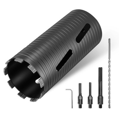 Diamond Core Drill Bit for Dry Coring, 4-1/2 inch Diameter, 9.5 inch Depth