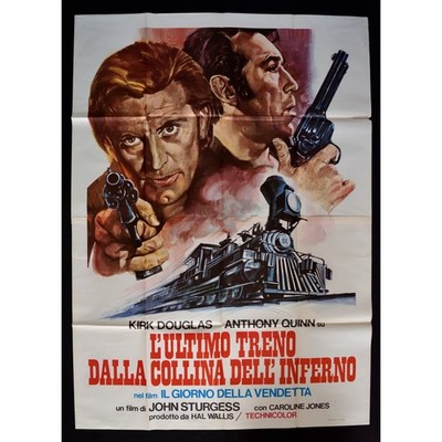Plakat L'ULTIMO TRENO DALLA COLLINA Kirk Douglas Anthony Quinn A138